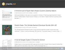 Tablet Screenshot of ghacks.net